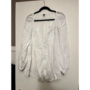 White Cotton Artist / Peasant Blouse